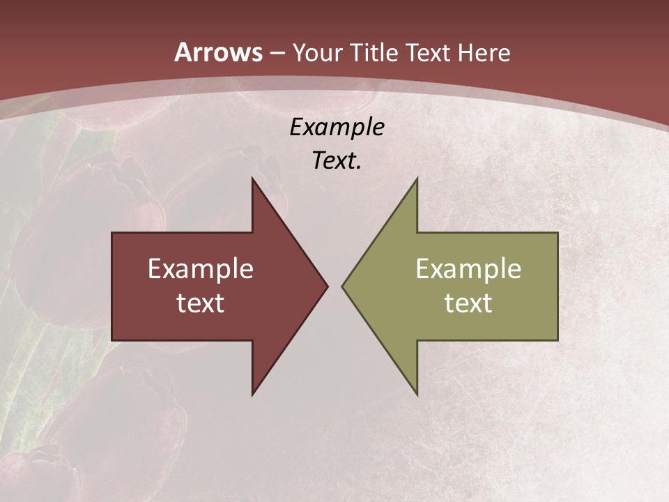 Isolated Florist Petal PowerPoint Template