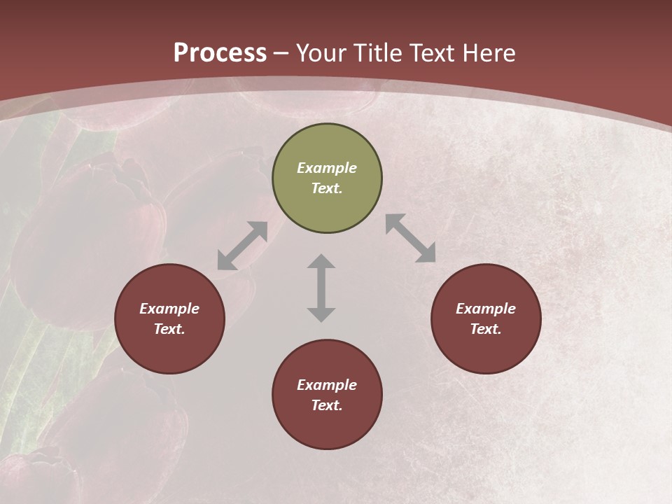 Isolated Florist Petal PowerPoint Template