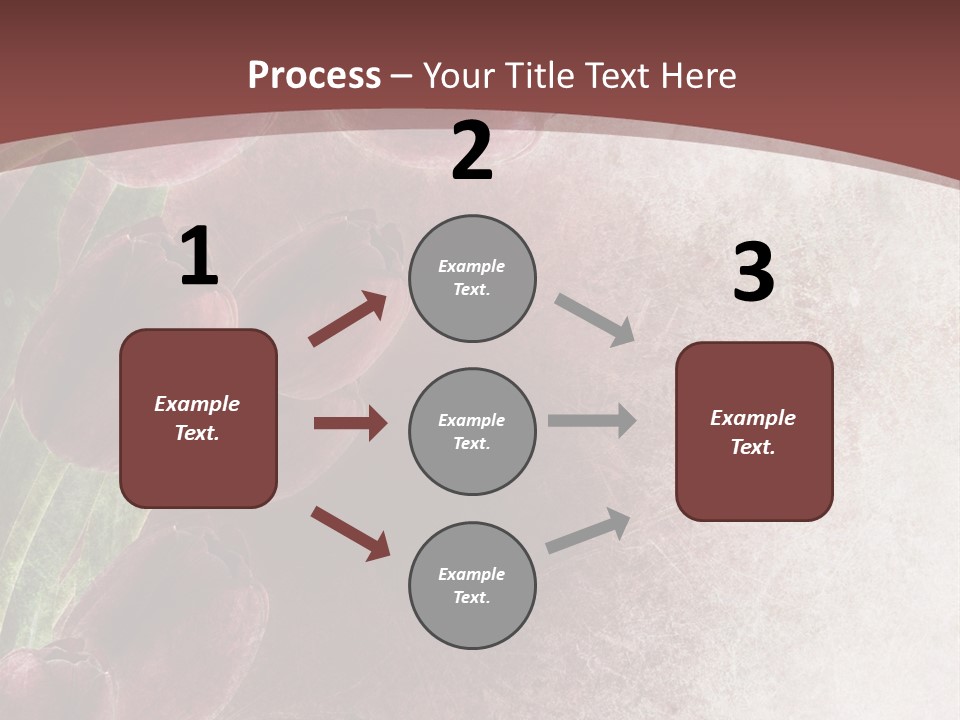 Isolated Florist Petal PowerPoint Template