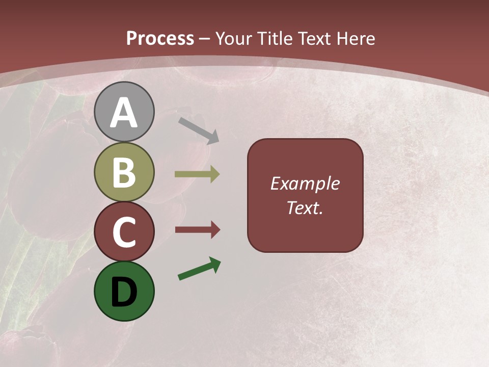 Isolated Florist Petal PowerPoint Template