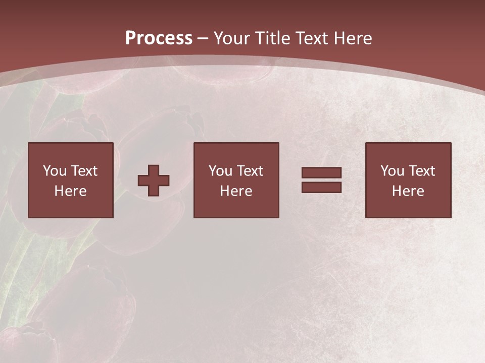Isolated Florist Petal PowerPoint Template