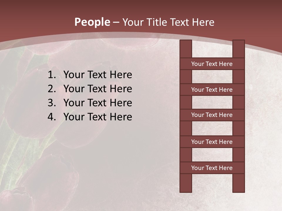 Isolated Florist Petal PowerPoint Template