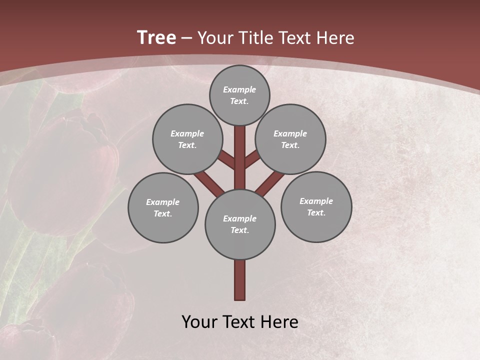 Isolated Florist Petal PowerPoint Template