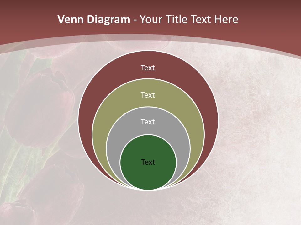 Isolated Florist Petal PowerPoint Template