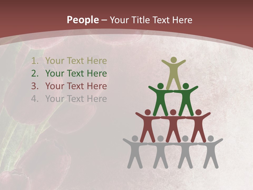 Isolated Florist Petal PowerPoint Template