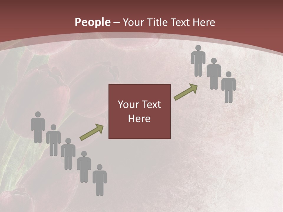 Isolated Florist Petal PowerPoint Template