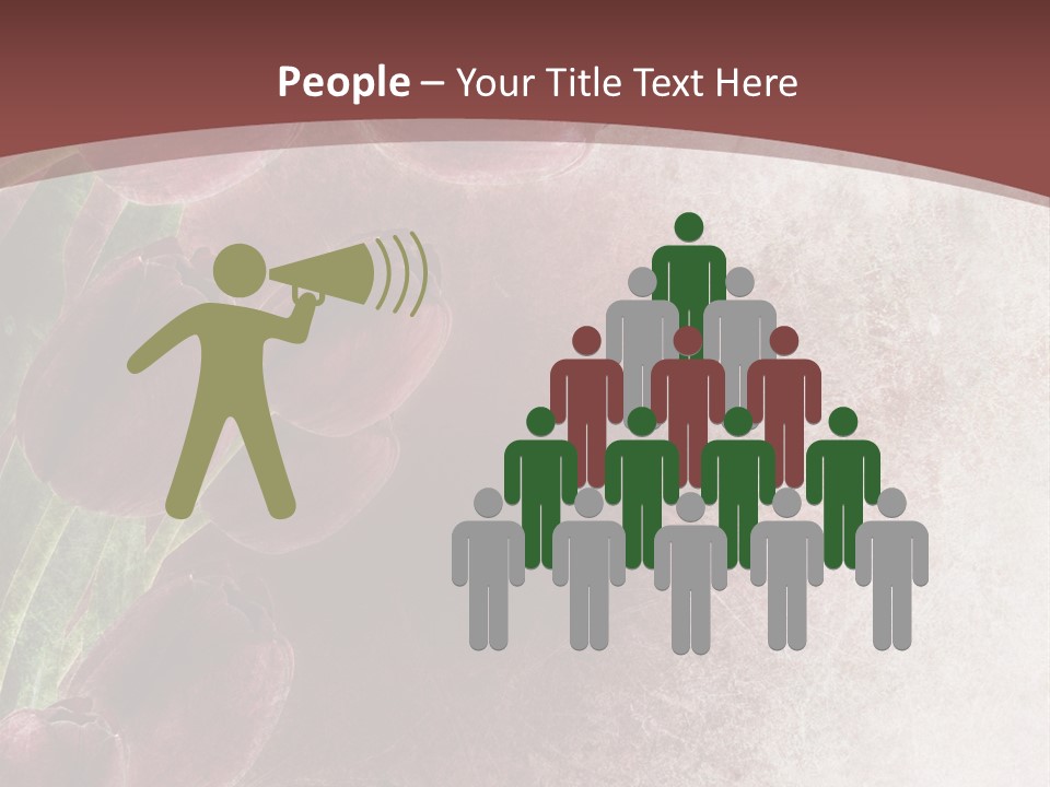 Isolated Florist Petal PowerPoint Template