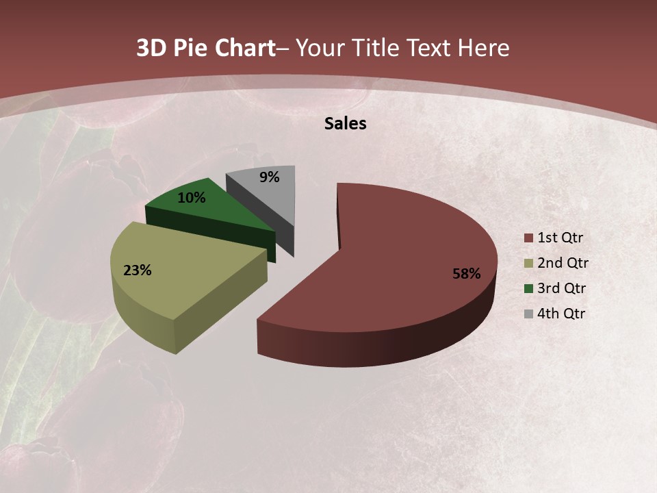 Isolated Florist Petal PowerPoint Template