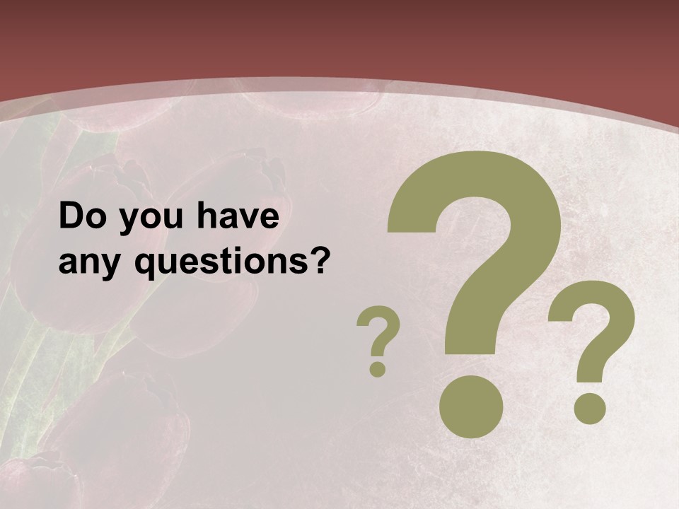 Isolated Florist Petal PowerPoint Template