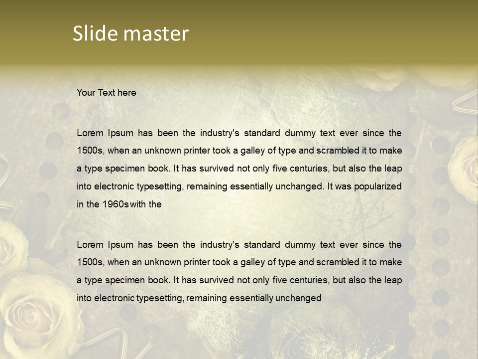 Letter Photo Texture PowerPoint Template