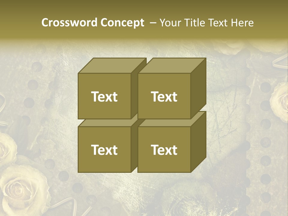 Letter Photo Texture PowerPoint Template