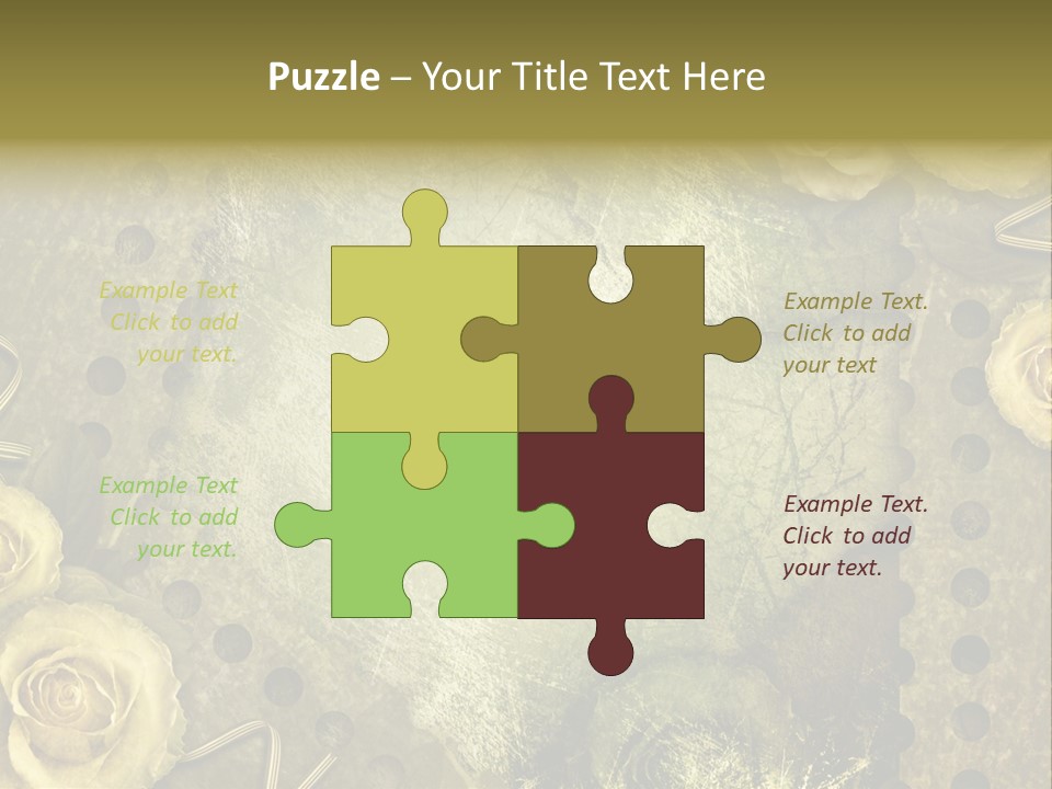 Letter Photo Texture PowerPoint Template