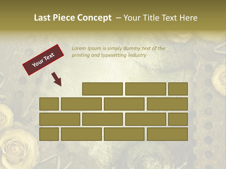 Letter Photo Texture PowerPoint Template