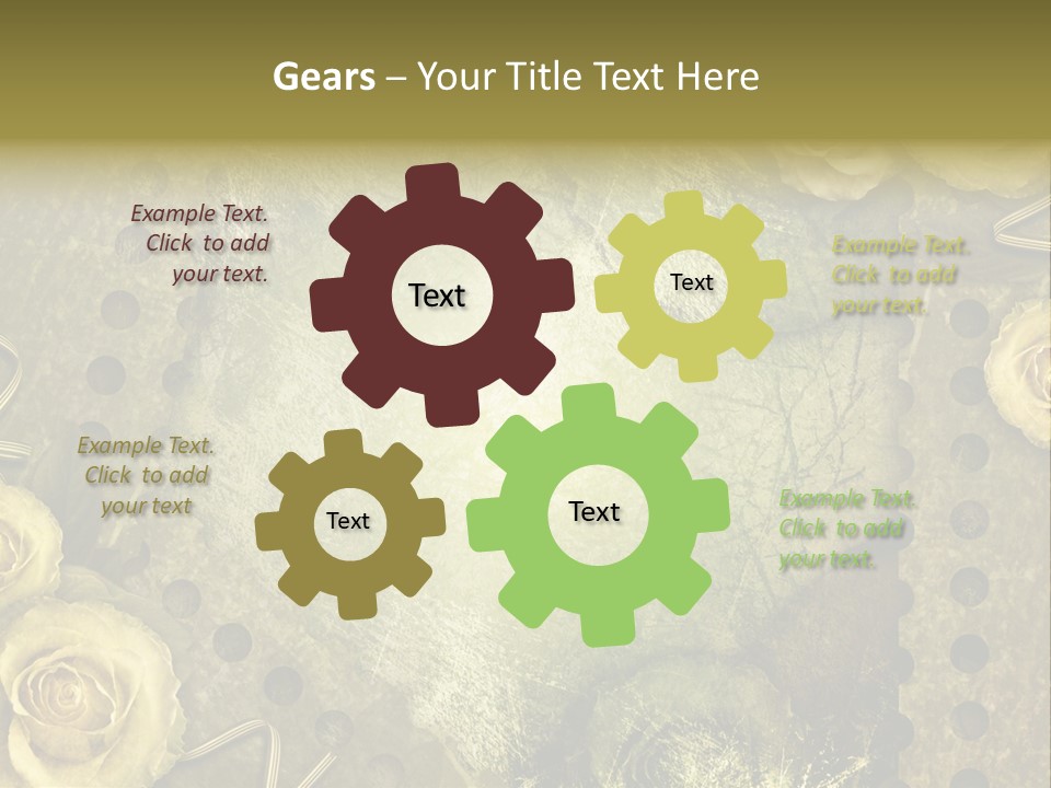 Letter Photo Texture PowerPoint Template