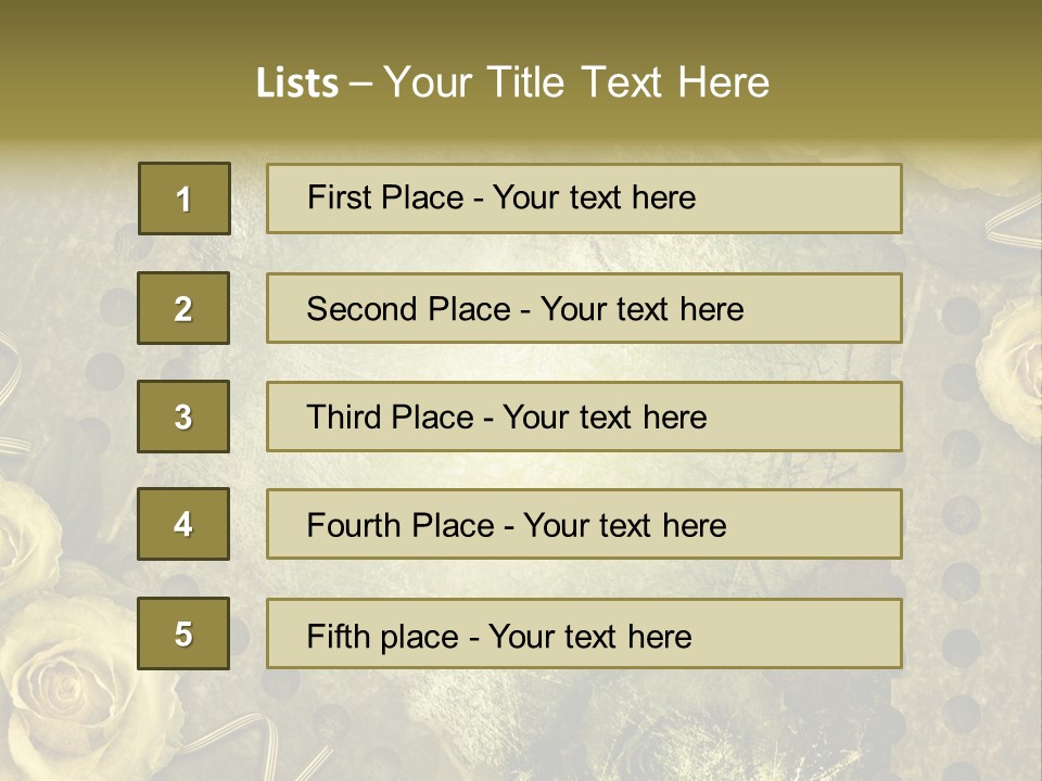 Letter Photo Texture PowerPoint Template