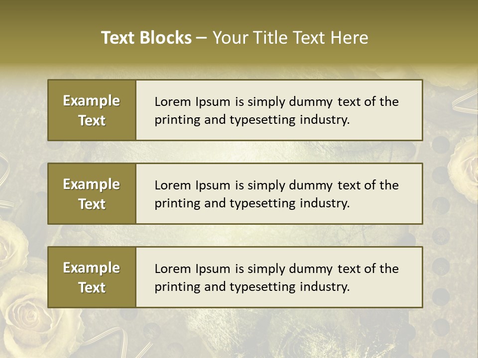 Letter Photo Texture PowerPoint Template