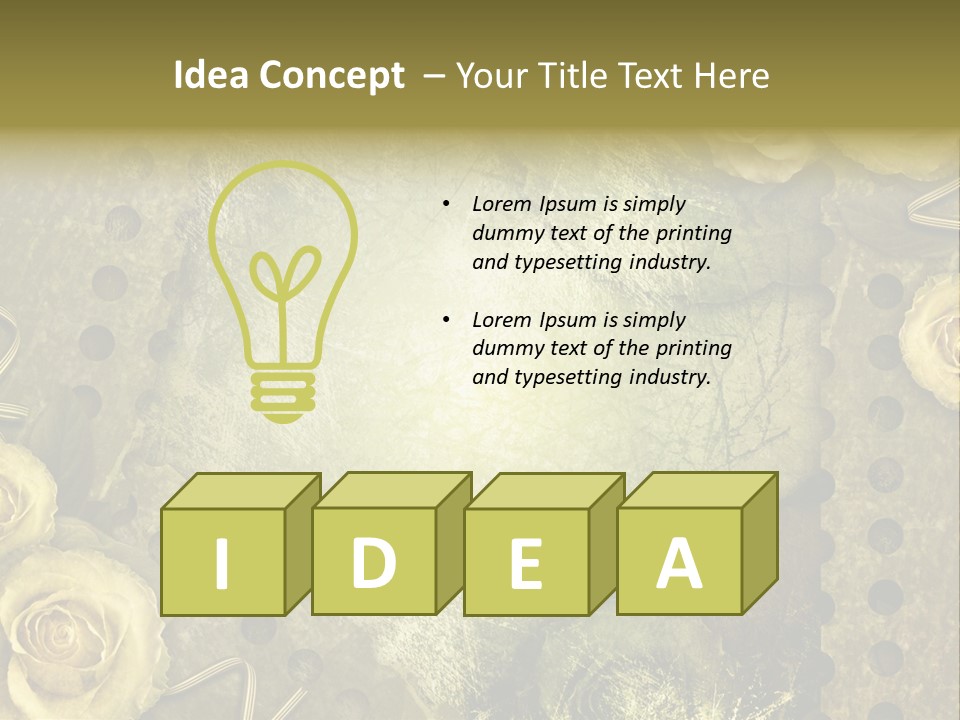 Letter Photo Texture PowerPoint Template