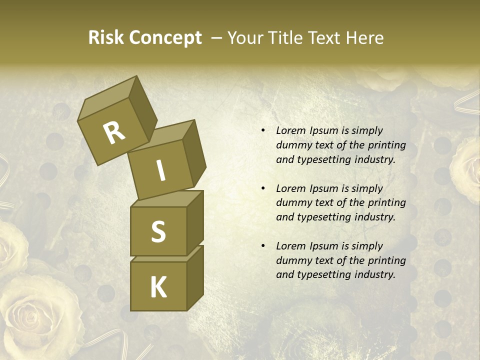 Letter Photo Texture PowerPoint Template