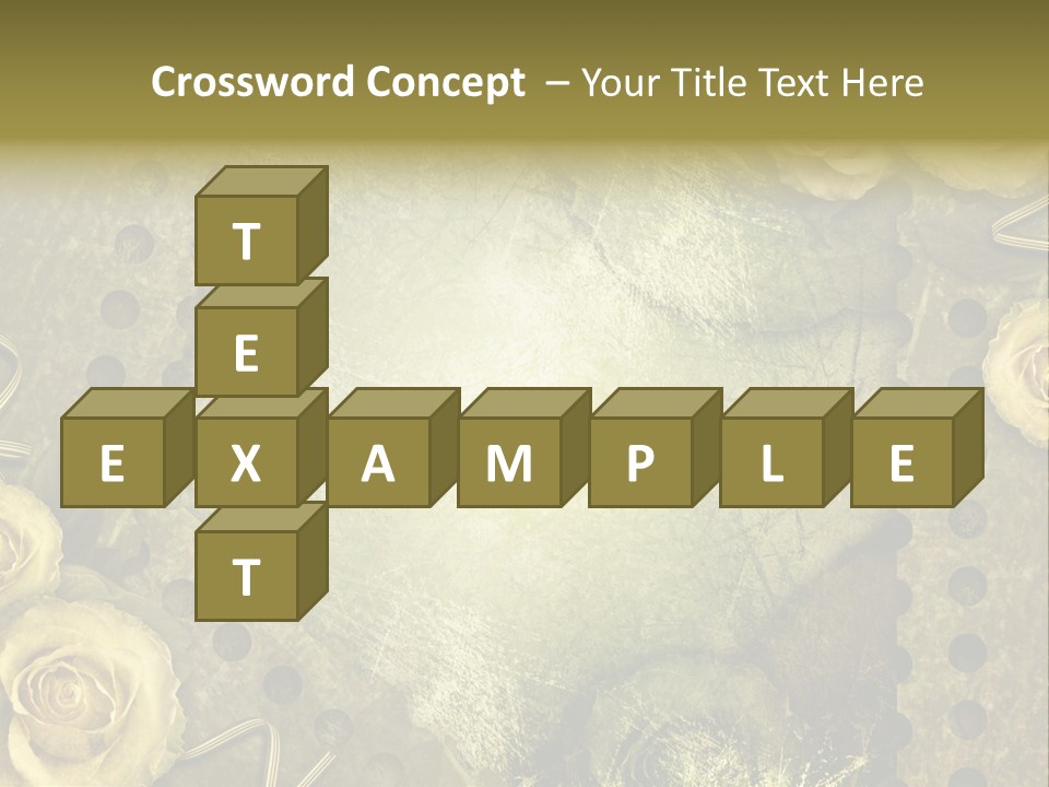 Letter Photo Texture PowerPoint Template