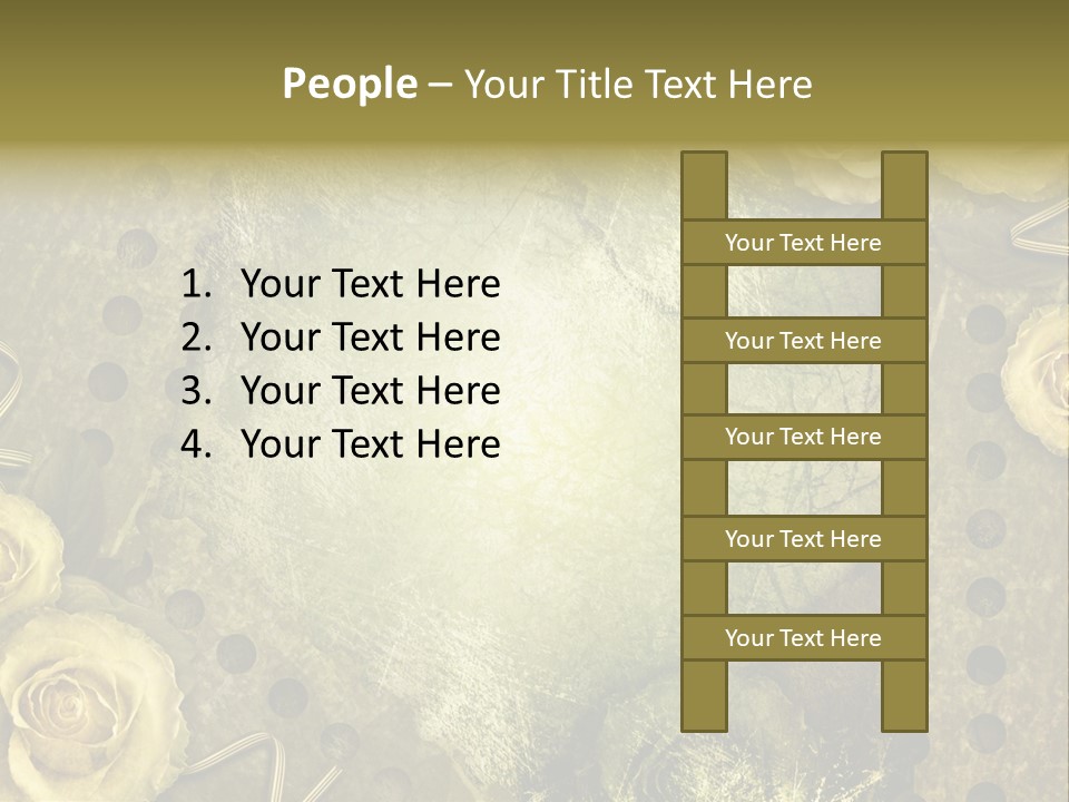 Letter Photo Texture PowerPoint Template