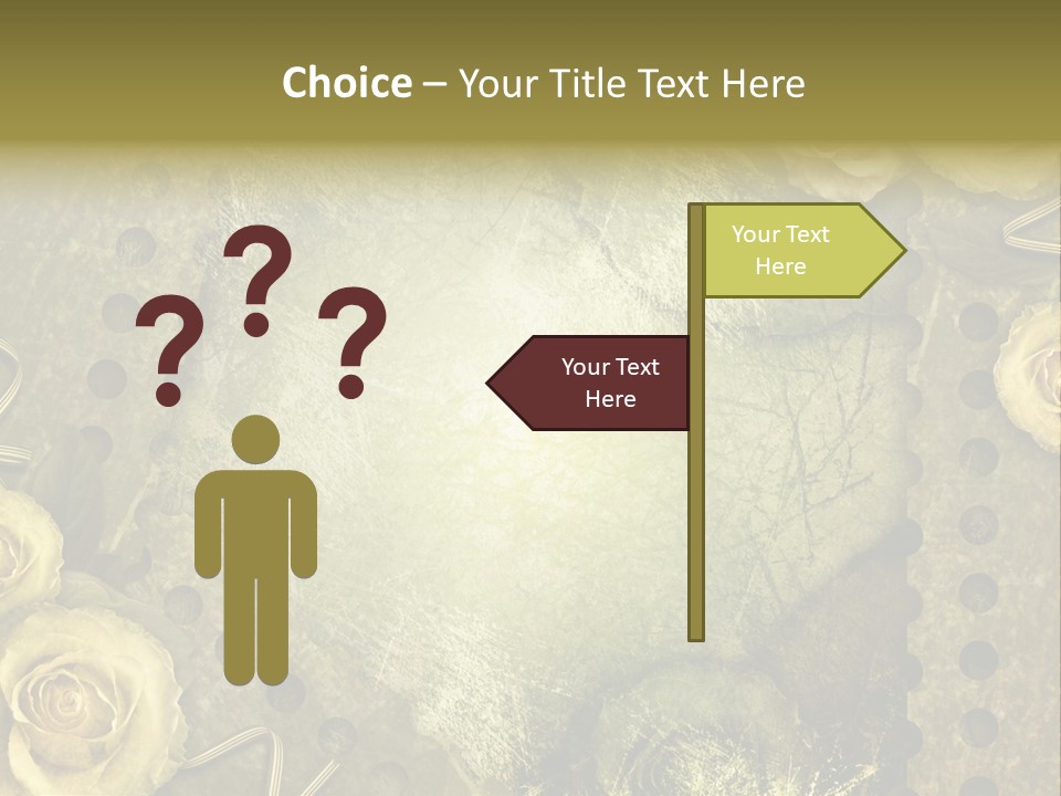 Letter Photo Texture PowerPoint Template