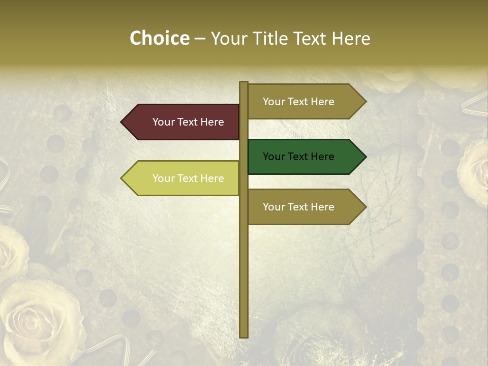 Letter Photo Texture PowerPoint Template