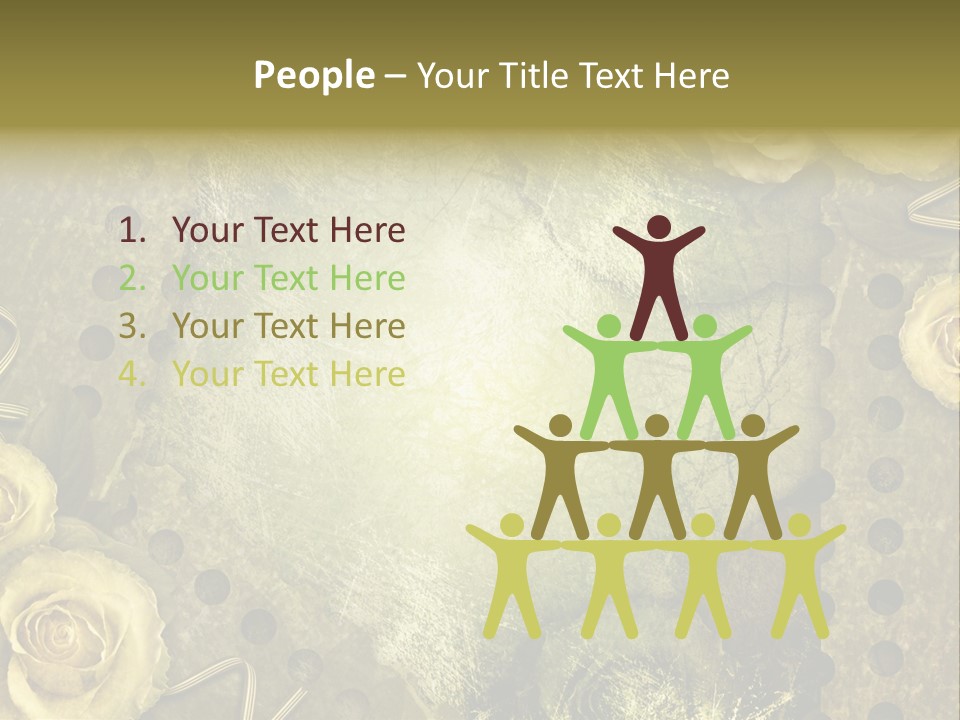 Letter Photo Texture PowerPoint Template