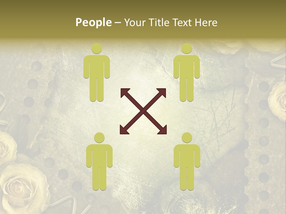 Letter Photo Texture PowerPoint Template