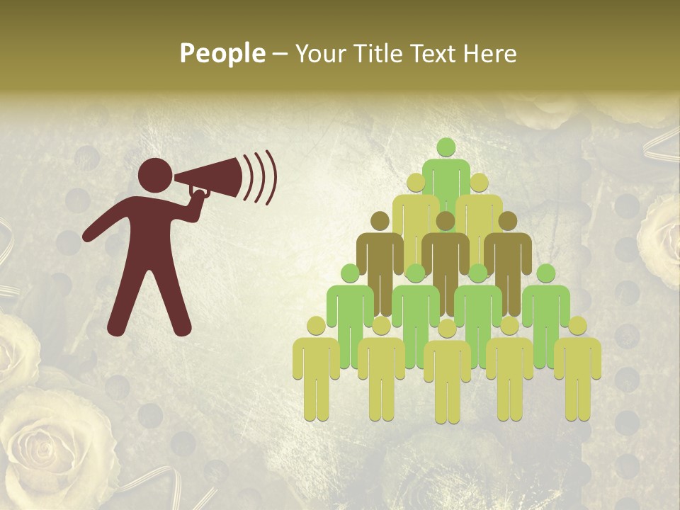 Letter Photo Texture PowerPoint Template