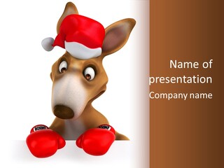 Noel Clip Art Character PowerPoint Template