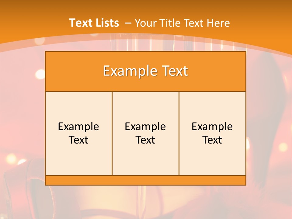 Female Objects High PowerPoint Template