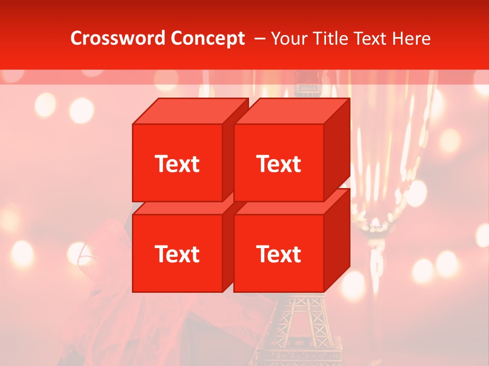 Valentines Romance Eiffel PowerPoint Template