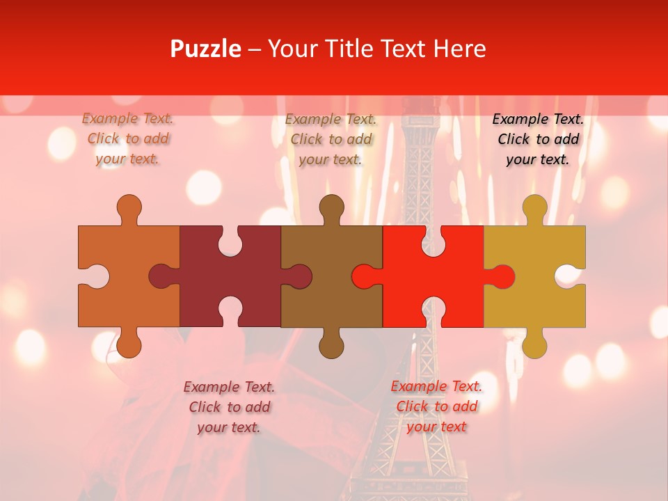 Valentines Romance Eiffel PowerPoint Template