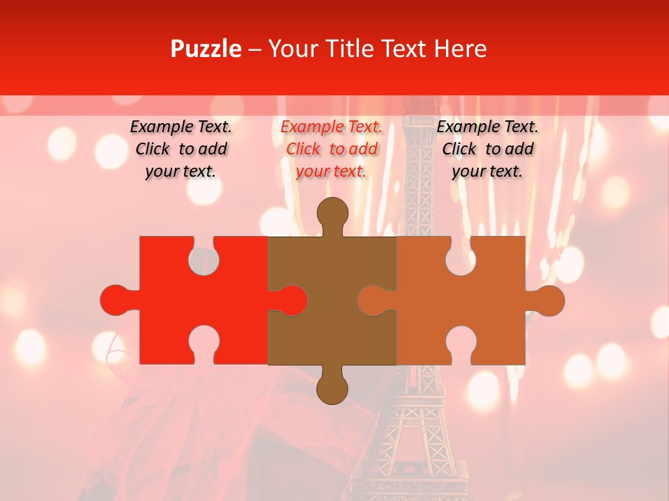 Valentines Romance Eiffel PowerPoint Template