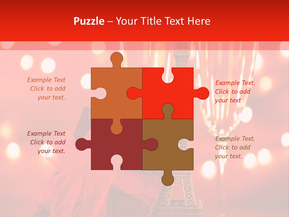 Valentines Romance Eiffel PowerPoint Template