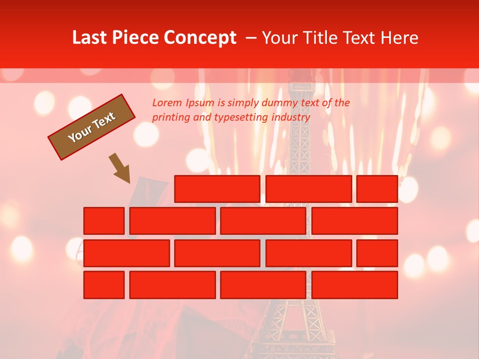 Valentines Romance Eiffel PowerPoint Template