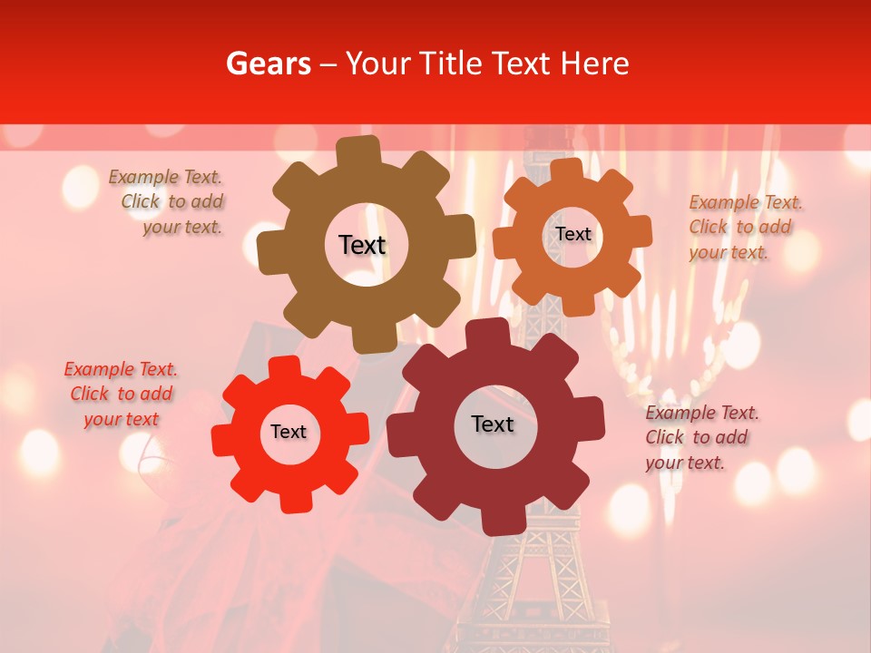 Valentines Romance Eiffel PowerPoint Template