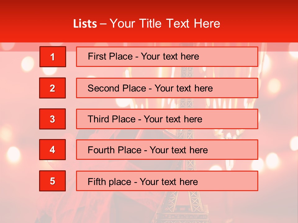 Valentines Romance Eiffel PowerPoint Template