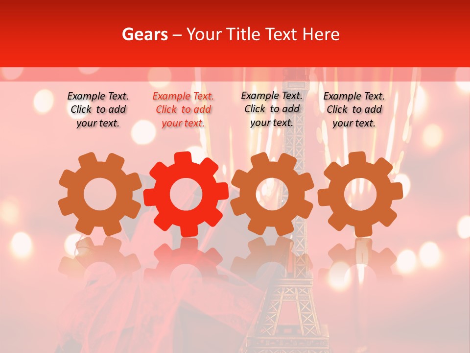 Valentines Romance Eiffel PowerPoint Template
