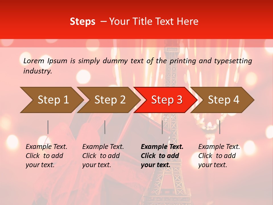 Valentines Romance Eiffel PowerPoint Template