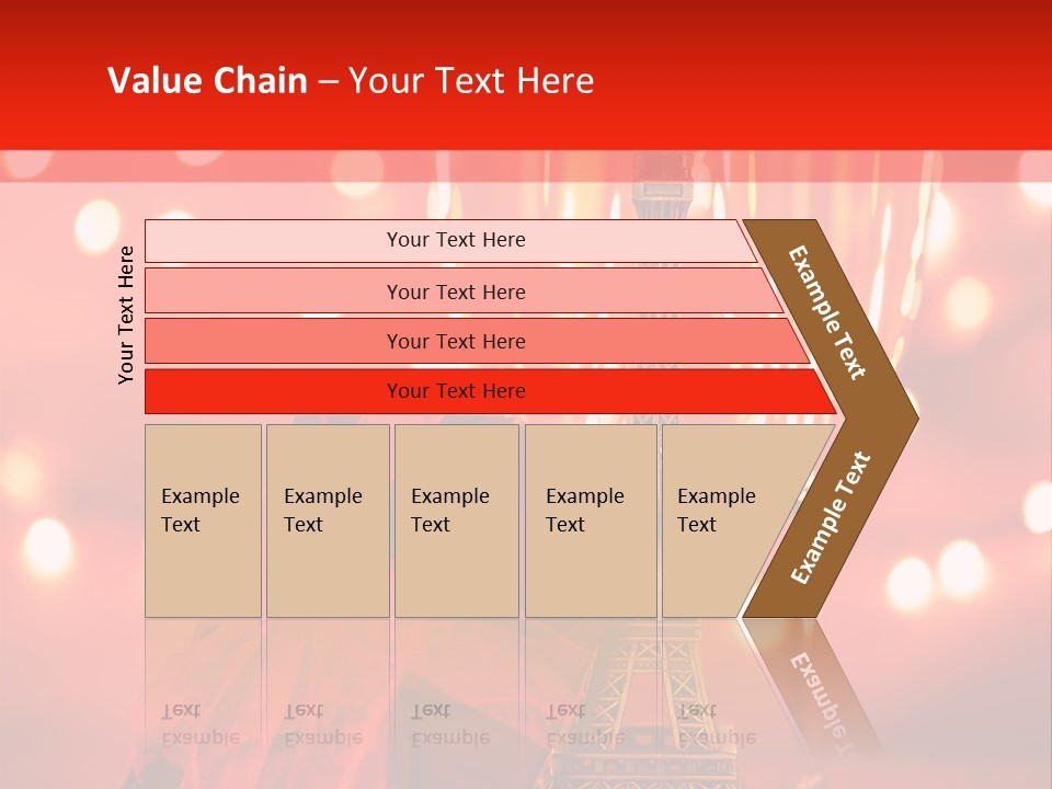 Valentines Romance Eiffel PowerPoint Template