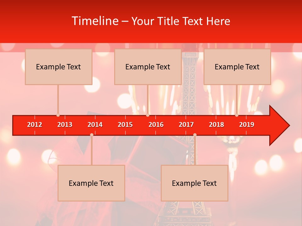 Valentines Romance Eiffel PowerPoint Template