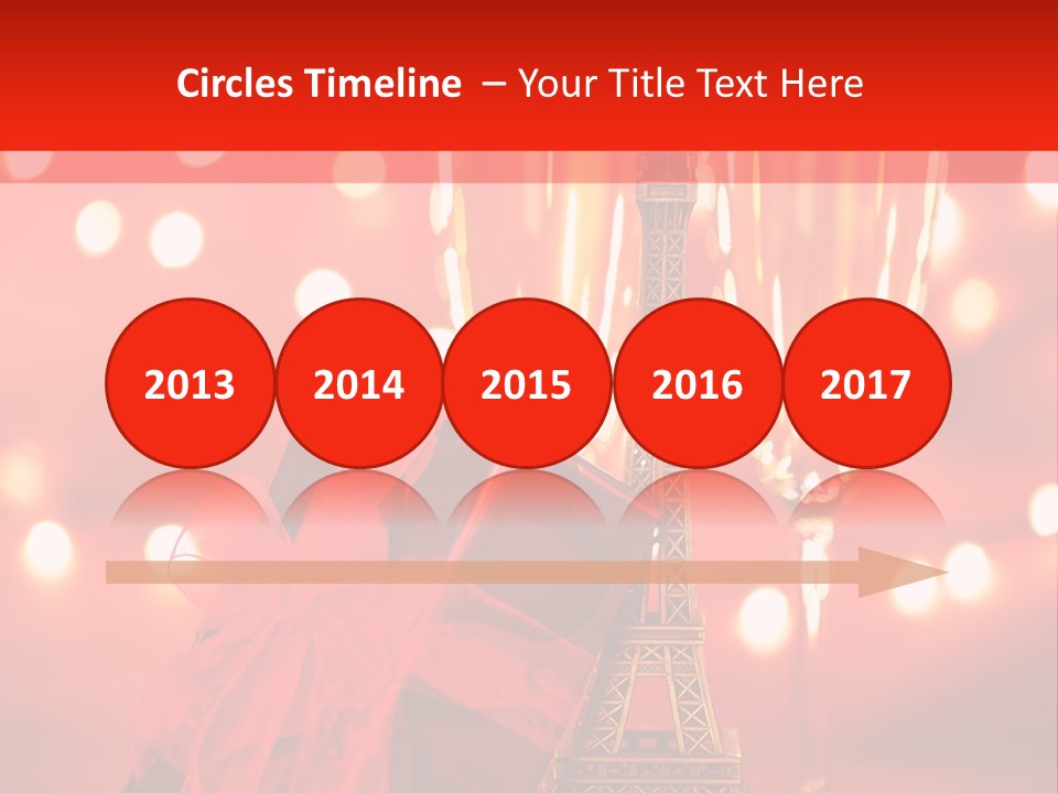 Valentines Romance Eiffel PowerPoint Template