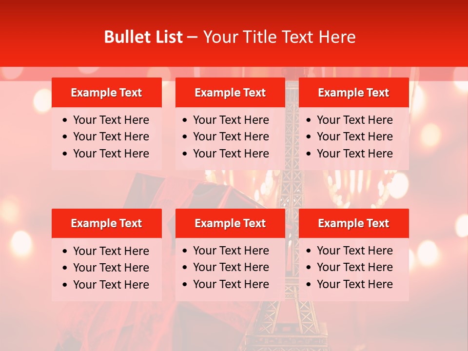 Valentines Romance Eiffel PowerPoint Template