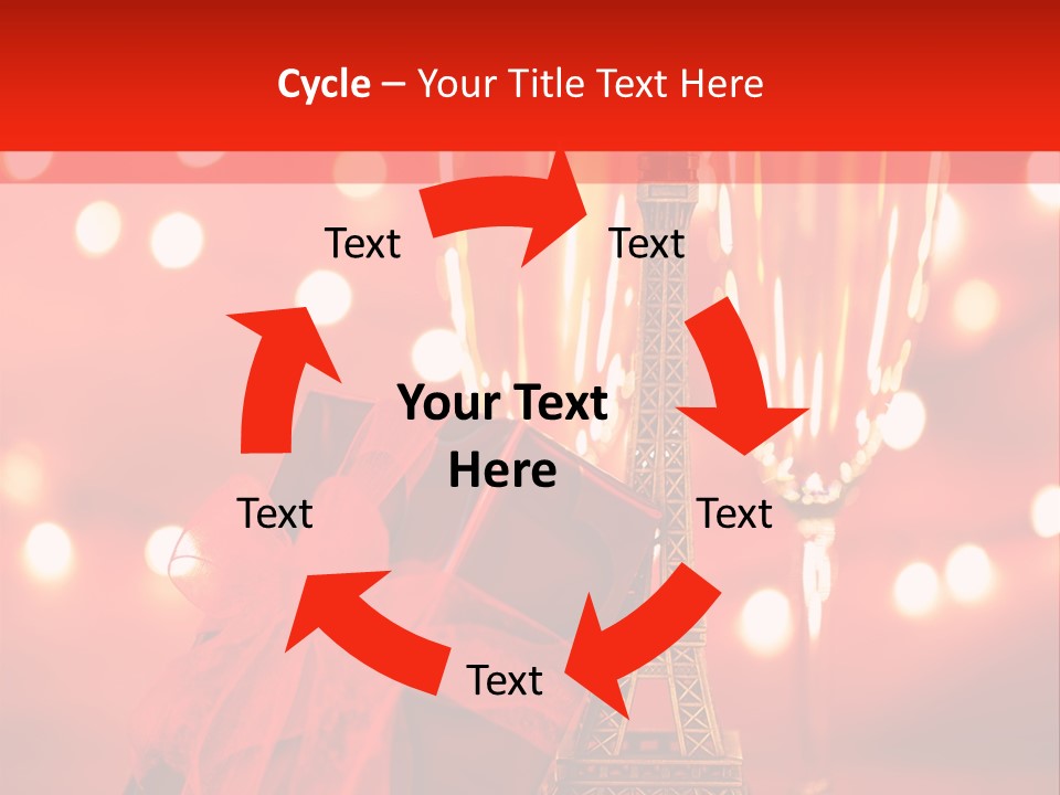 Valentines Romance Eiffel PowerPoint Template