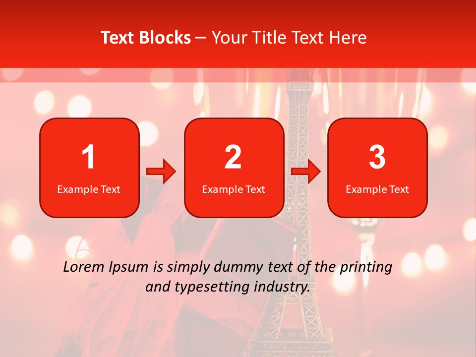 Valentines Romance Eiffel PowerPoint Template