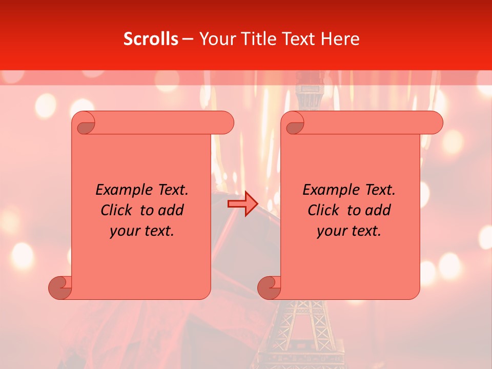 Valentines Romance Eiffel PowerPoint Template