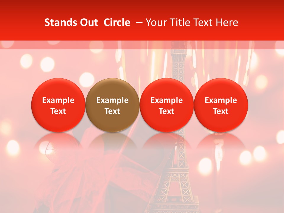 Valentines Romance Eiffel PowerPoint Template