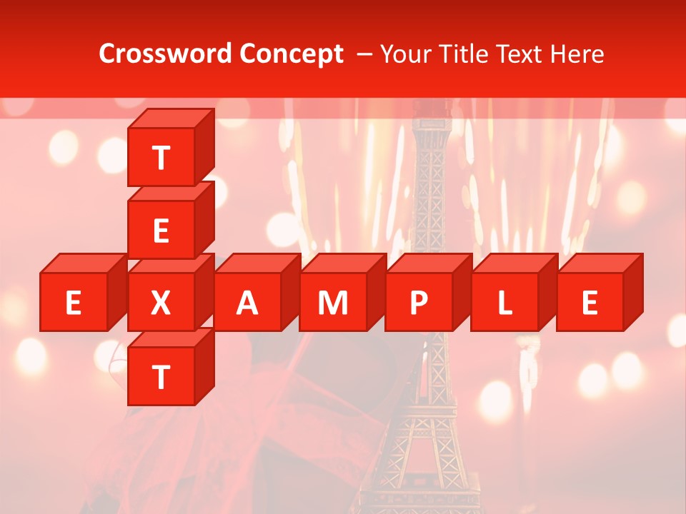 Valentines Romance Eiffel PowerPoint Template