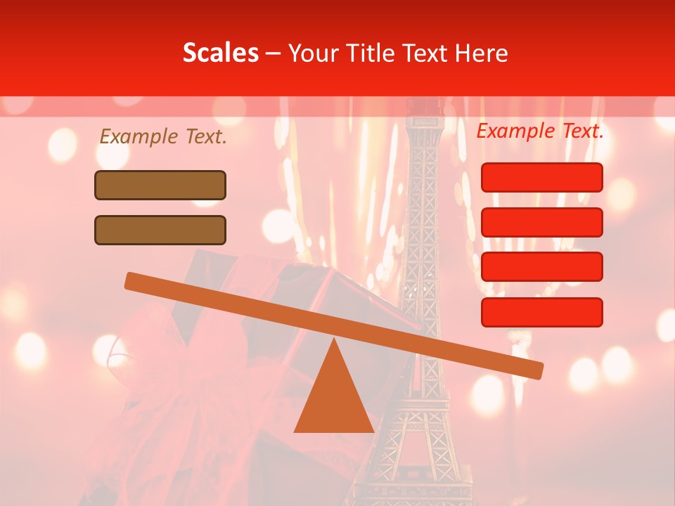 Valentines Romance Eiffel PowerPoint Template
